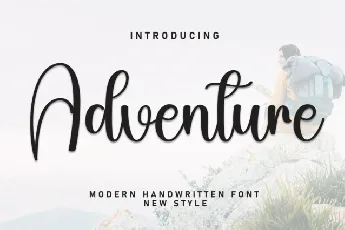 Adventure Script font