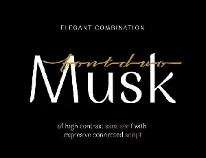 Musk Duo font