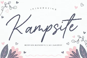 Kampsite font