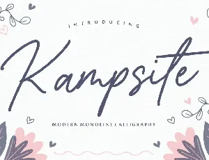 Kampsite font