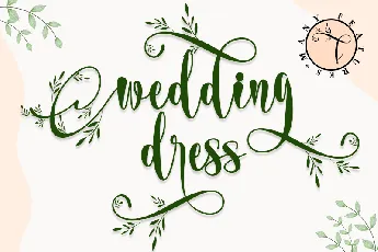 wedding dress - personal use font