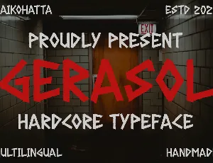 GERASOL font