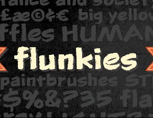 Flunkies BB font