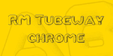 RM Tubeway chrome font