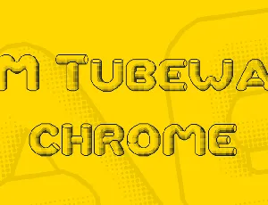 RM Tubeway chrome font