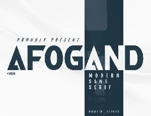 Afogand font