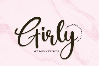 Girly Script font