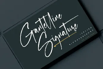 Gantelline Signature font