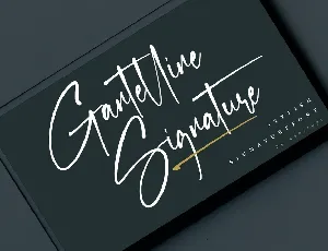 Gantelline Signature font