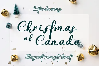 Christmas Of Canada font