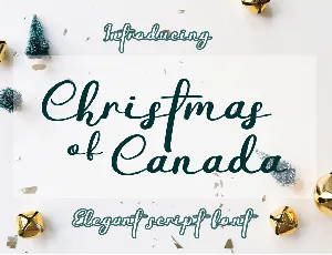 Christmas Of Canada font