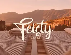 Feisty Script font