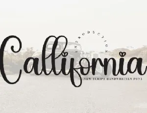 Callifornia Script font