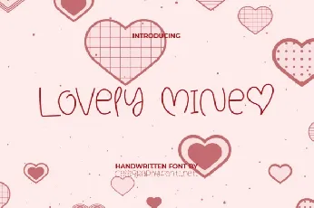 Lovely Mine font