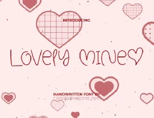 Lovely Mine font