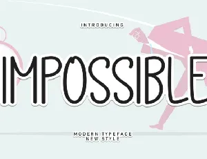 Impossible Display font