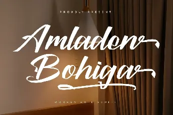 Amladen Bohiga DEMO VERSION font