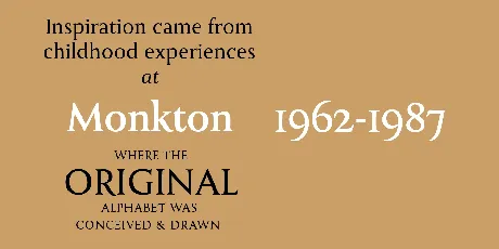 Monkton Book Condensed font