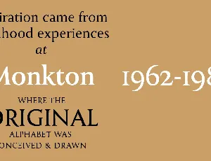 Monkton Book Condensed font