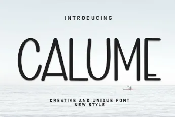 Calume Display font