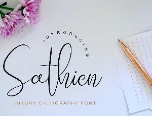 Sathien Luxurious Script font