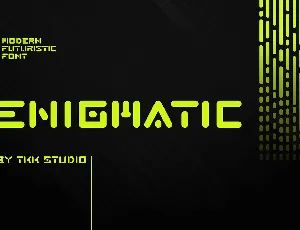 Enigmatic DEMO font