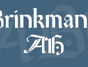 Brinkmann AH font