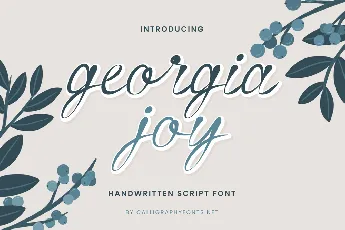 Georgia Joy font