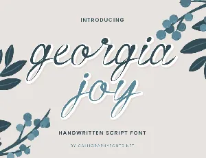 Georgia Joy font