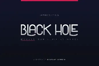 Black Hole font