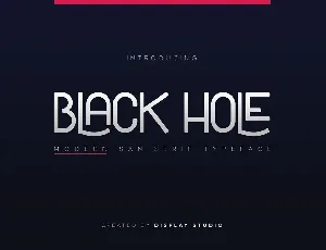 Black Hole font