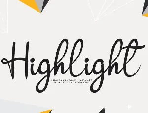 Highlight Script font