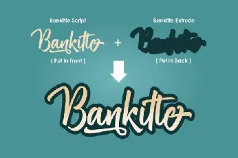 Bankitte Handlettered font