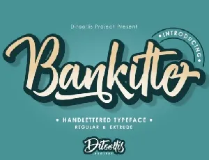 Bankitte Handlettered font