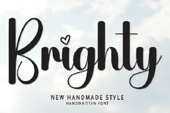 Brighty Script font