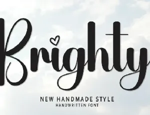 Brighty Script font