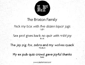 Brixton Family font