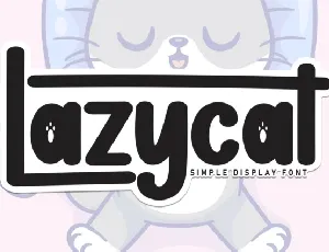 Lazycat Display font