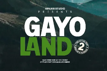 Gayo Land font