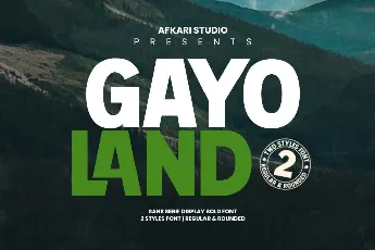 Gayo Land font