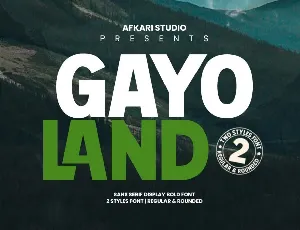 Gayo Land font