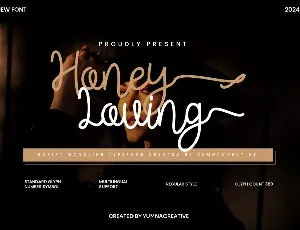 honey loving font