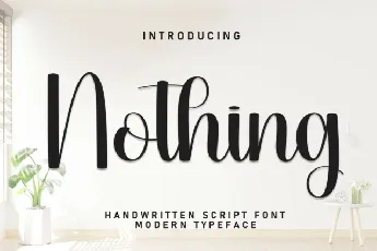 Nothing Script font