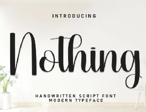 Nothing Script font