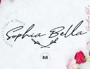 Sophia Bella Signature font