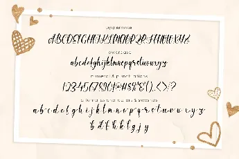 Silkyhearts font