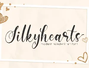 Silkyhearts font