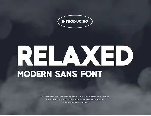 Relaxed font