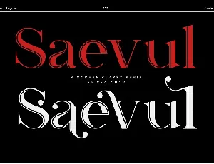 Saevul font