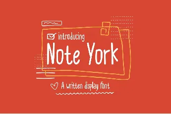 Note York - Demo font